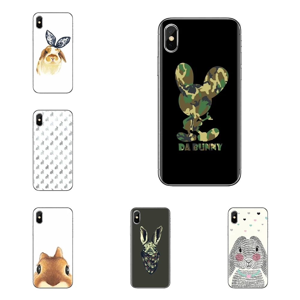 For Xiaomi Mi4 Mi5 Mi5S Mi6 Mi A1 A2 5X 6X 8 9 Lite SE Pro Max Mix 2 3 2S Soft Transparent Covers Dangerous Bunny Camo Flower |