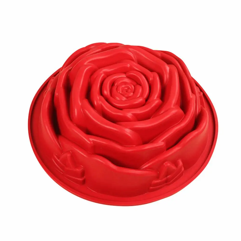 DIY 3D помадка силиконовые формы для торта Роза цветок форма выпечки печенья