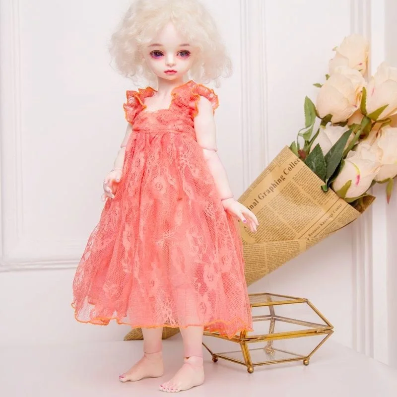 

Adollya Kawaii BJD SD Doll Clothes Lace Dress Accessories For 1/3 1/4 1/6 Dolls For Girls Clothing Skirt Princess Dress For Doll