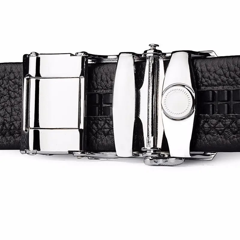 Ремень мужской из натуральной воловьей кожи с автоматической пряжкой NS48 |