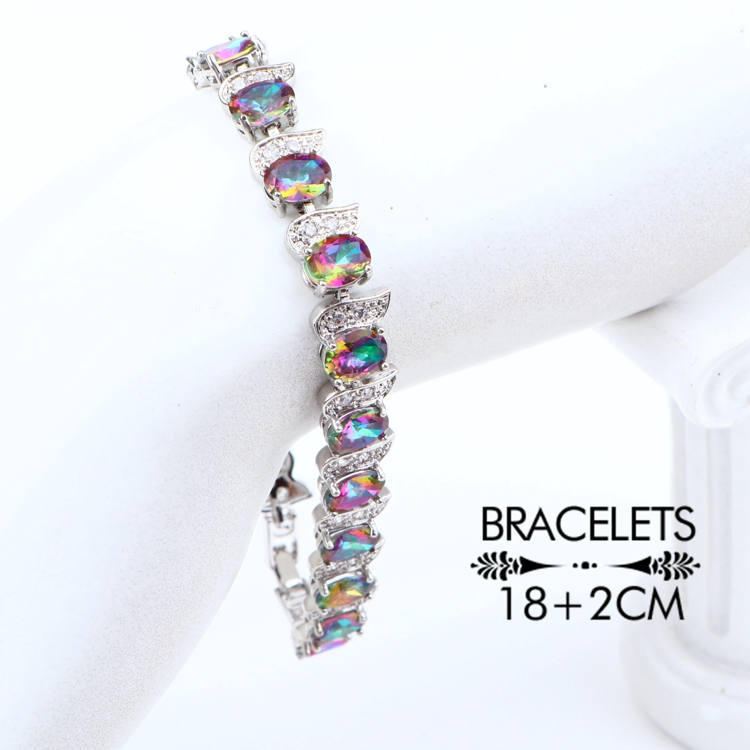 Женский Свадебный комплект из серебра 925 пробы с натуральным цирконием серьги