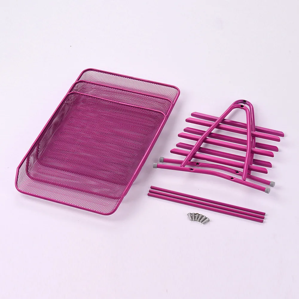 3 уровневый металлический сетчатый лоток для документов букв бумаги сортировщик