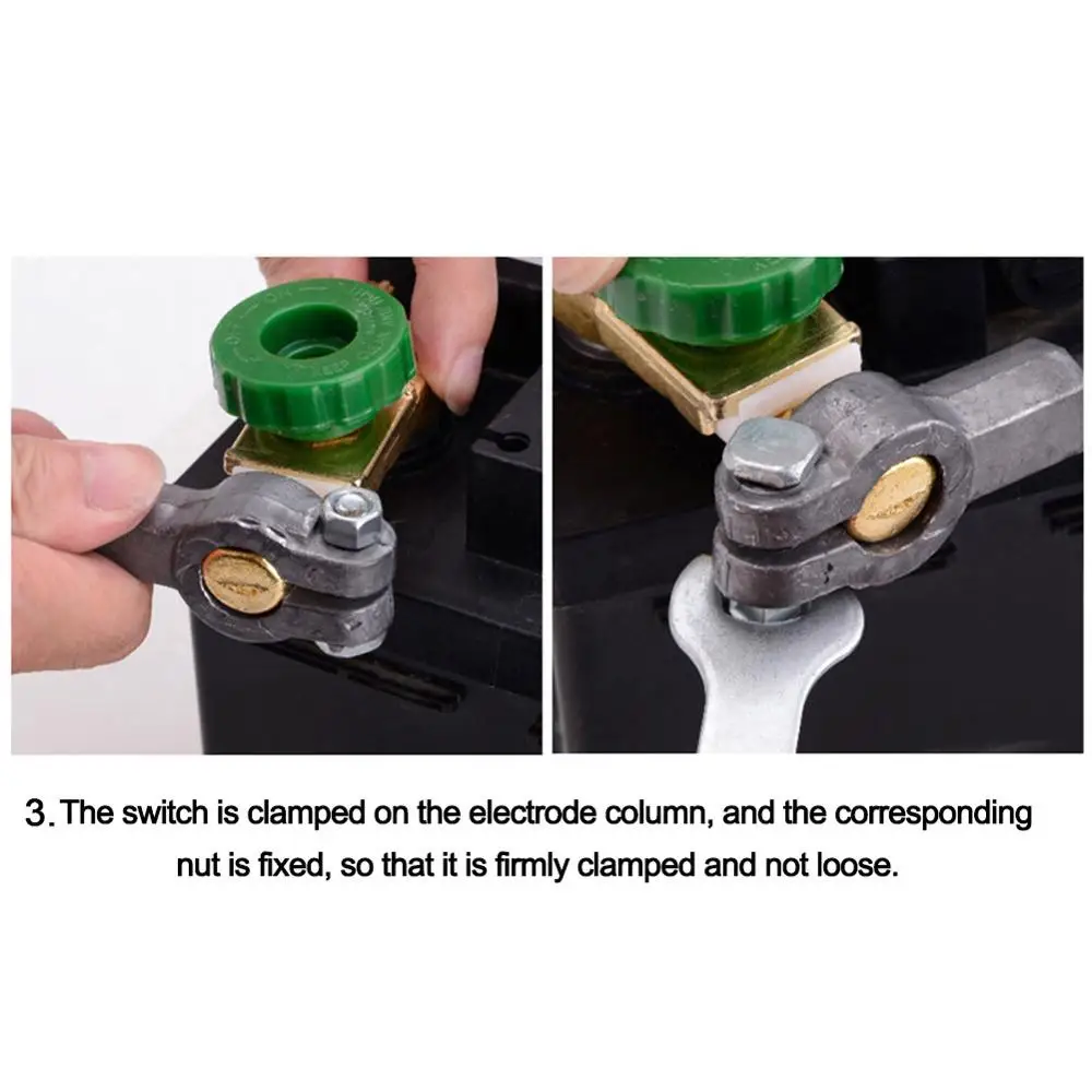 

Car Motorcycle Battery Terminal Link Disconnect Switch Power Isolator Quick Zinc Cut-off Switch Rotary Car Auto Interior Parts