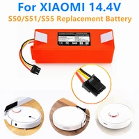 robotic vacuum cleaner replacement battery for xiaomi robot roborock s50 s51 s55 accessory spare parts li ion battery 7800mah