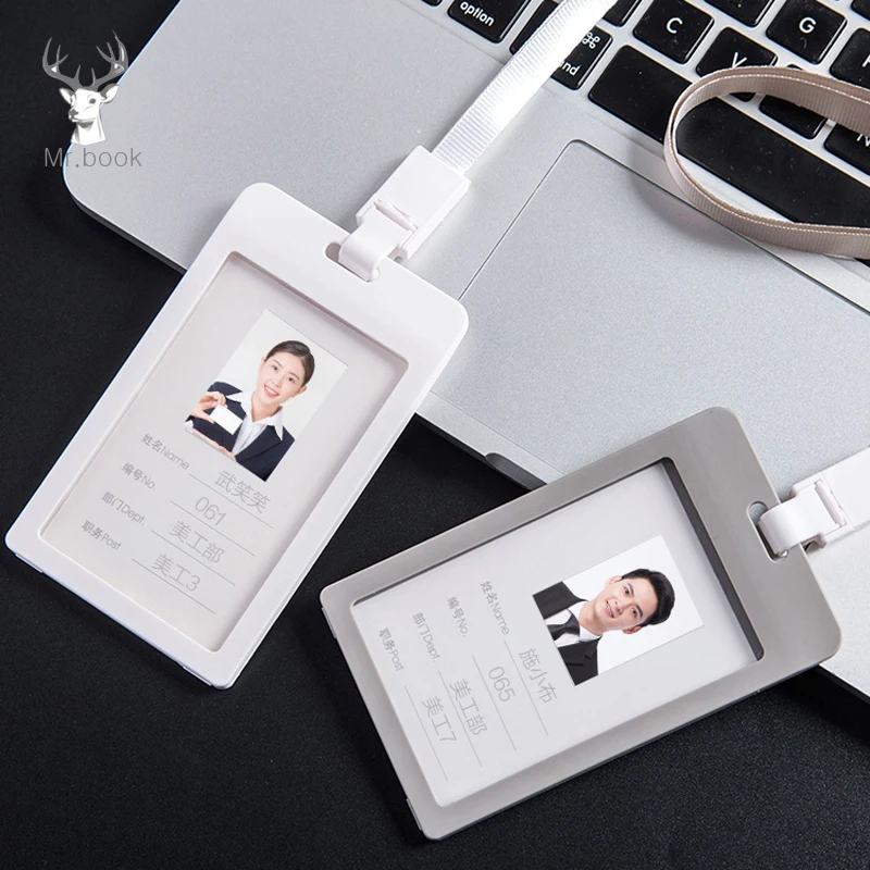 Пластиковый идентификационный значок держатель для карт визиток безопасности с