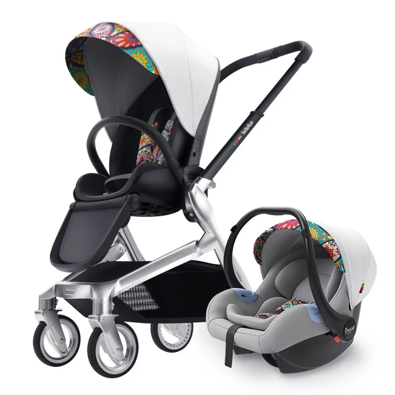 Детская двухнаправленная коляска Luxuary легкая с высоким ландшафтом можно сидеть