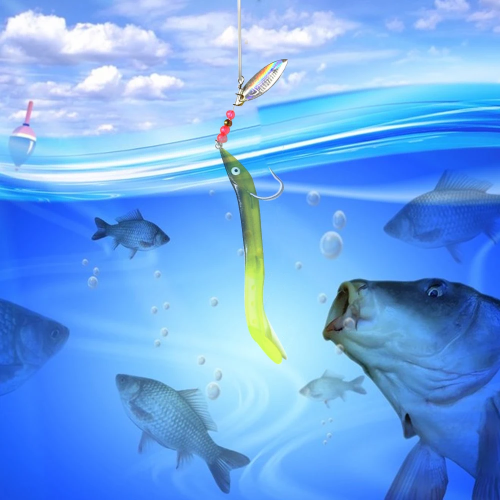 

17g Fishing Lure Artificial Bait Soft Fishing Pesca Plopper Soft Fishing Tackle Pesca With Hooks Soft Lures Outdoor Fishing