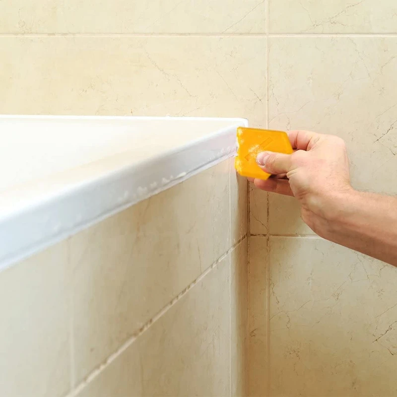 

9 Pcs Silicone Sealant Scraper Smoothing Tool Caulking Tool Kit Grout Finishing Tools for Bathroom Kitchen Room