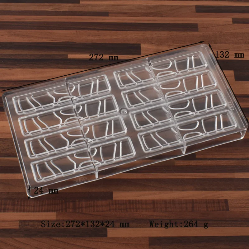 Форма для шоколада с длинными полосками 8 ячеек | Дом и сад