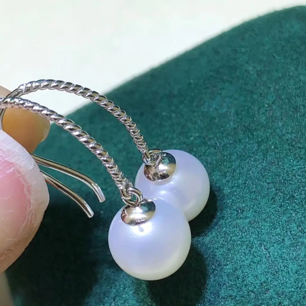 

New Arrival 925 Silver Earrings Mountings Jewelry Parts Fittings Women's Accessories for Pearls Crystal Agate Coral Jade Stone