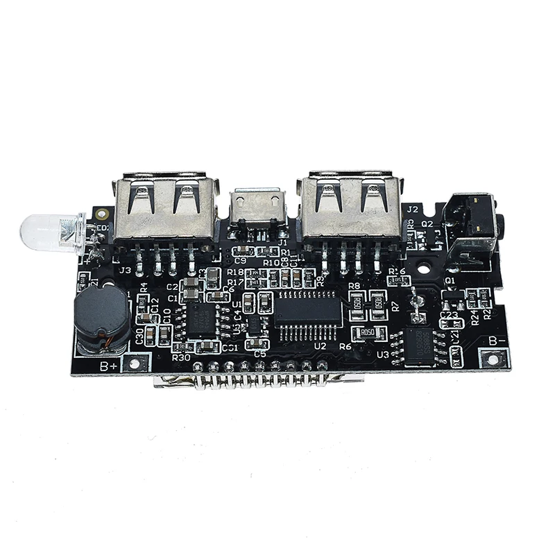 Два порта USB 5V 1A 2.1A Mobile Power Bank 18650 зарядное устройство PCB силовой модуль аксессуары для телефона DIY светодиодный ЖК-модуль