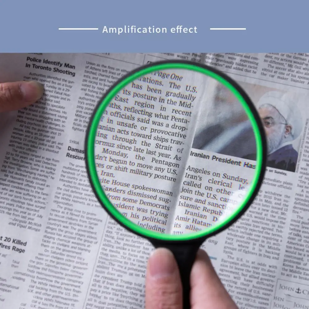 Ручная Лупа 3X 45X с подсветкой микроскоп увеличительное стекло для чтения пожилых