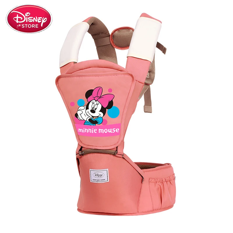 pink Disney Хипсит для переноски детей дышащий передний облицовочный Удобный слинг рюкзак сумка намотка переноска аксессуары для малышей - Цвет: pink