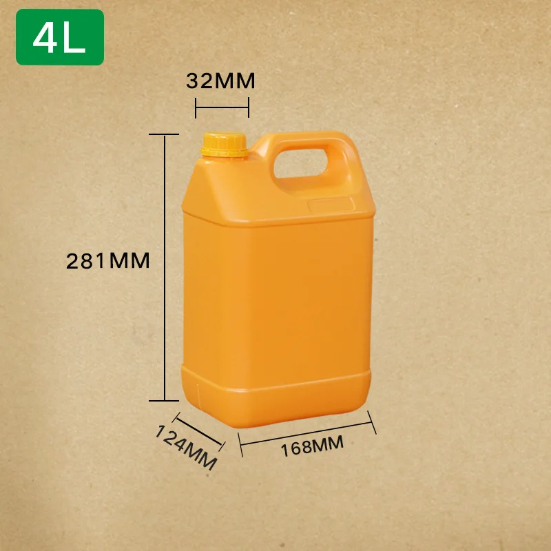 2 шт HDPE F-style галлон бутылки с 38 мм вскрытия прозрачные крышки 4 литра пищевой многоразовый бутылки кувшин контейнер