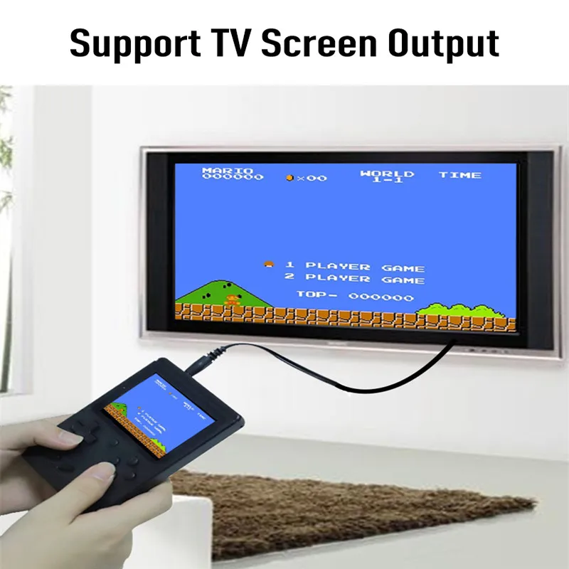 Портативный мини ретро портативные игровые консоли 8-битных игр 3,0-дюймовый Цвет ЖК-дисплей игровой плеер встроенный 168 видео игры Чехол для телефона в виде ретро-игровой консоли