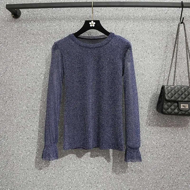 

5XL Plus Size Women Elegant Two Piece Dress Spring 2021 Fashion Long Sleeve Glitter Tops and Sexy Backless Sling Long Dresses