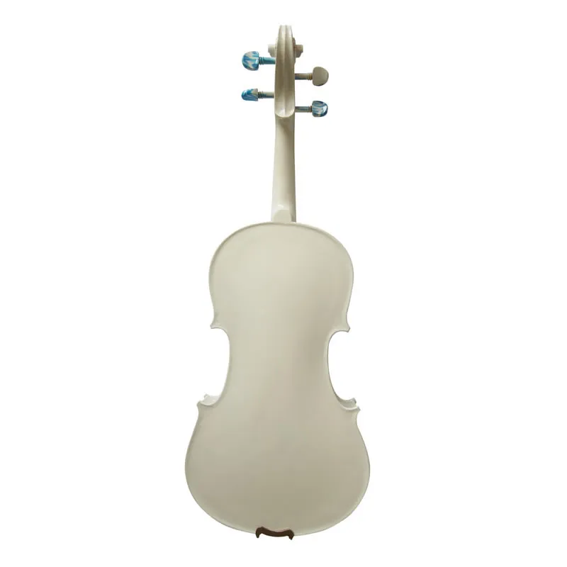 Акустическая скрипка 4/4 белая расписная клен Студенческая Скрипка для