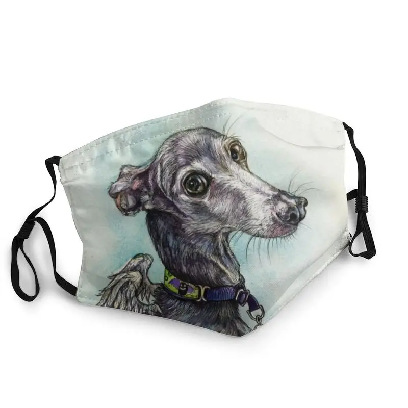 

Non-Disposable Greyhound Dog Shadow Mask Sighthound Whippet Anti Haze Protection Mask Respirator Muffle