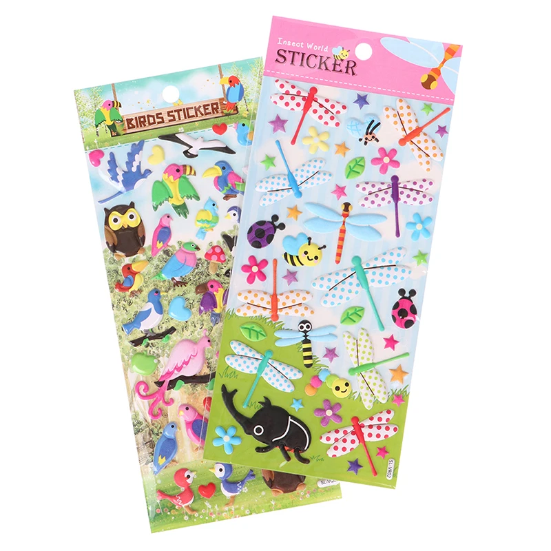 

4 шт., 3D-наклейки в виде животных