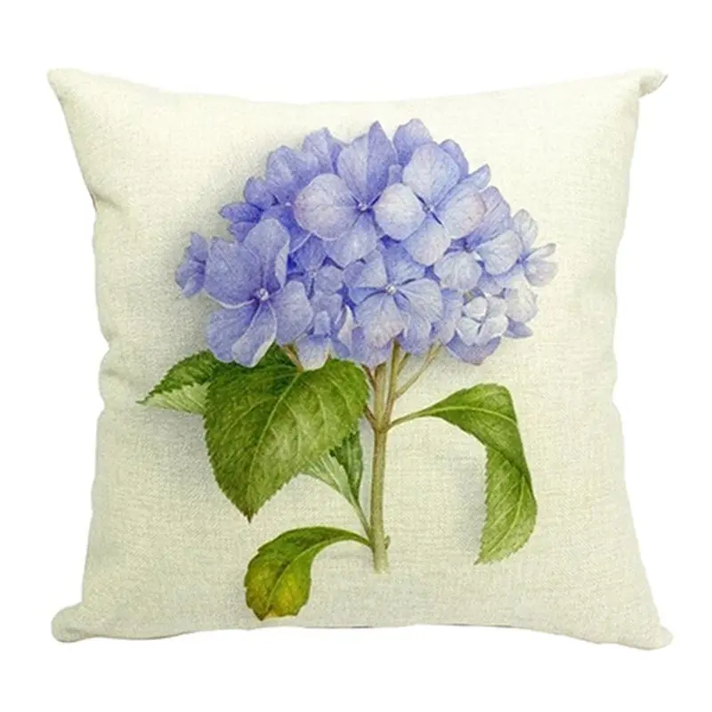 Винтажный цветочный/цветочный льняной декоративный чехол для подушки наволочка