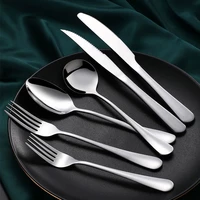 eco friendly knife fork reusable utensils elegant fashion simple rustic silver juegos de vajilla dinnerware sets bg50ds