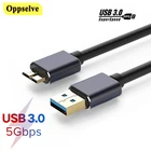 Кабель USB 3,0 Type A-Micro B, кабель для синхронизации данных жесткого диска для Samsung S5 Note 3