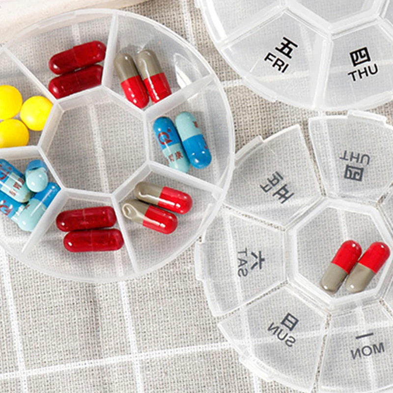 Еженедельная мини коробка для таблеток Портативный 7 дней чехол дорожный