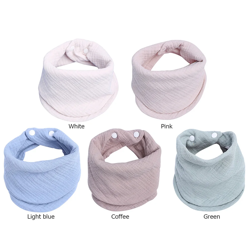 

Baby Cotton Bibs Infant Soft Feeding Saliva Towel Multi-Purpose Bandana Toddler Triangle Burp Cloth Scarf for Newborn Baby