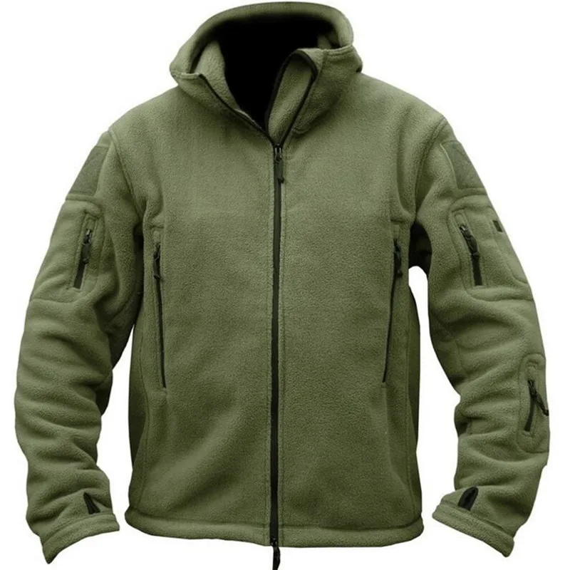 

Winter Military Tactical Fleece Jacket Men Warm Polar Army Clothes Multiple Pocket Outerwear Casual Thermal Hoodie Coat Jackets