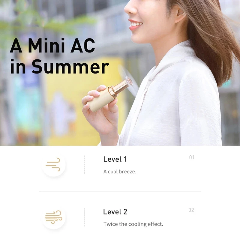 

Xiaomi Mini Handheld Fan Portable USB Foldable Low Noise Fans Small Pocket Air Cooling for Outdoor Office for Travel Outdoor New