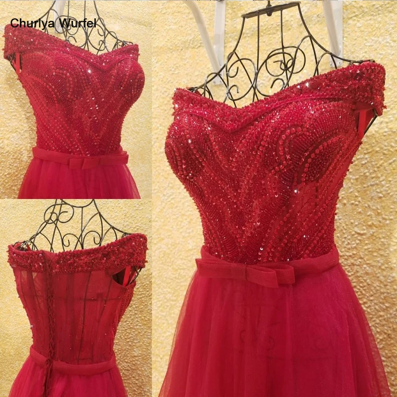 Xl9542 vestido de festa красное платье для выпускного вечера с v-образным вырезом с открытыми плечами, расшитое бисером Длинные Вечеринка платье для выпускного вечера vestido de festa longo