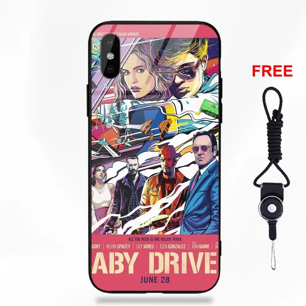 Omdnwd Baby Driver специальный роскошный мягкий ТПУ оправа закаленное стекло чехол для