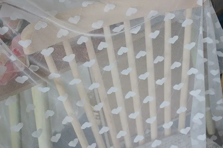 150 см в ширину черная белая красная розовая мягкая форме сердца стрейчевая сетка