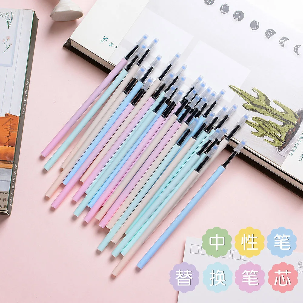 

30pcs Refills 0.35mm/0.5mm Nib Gel Pen Black Refill School Office Accessories