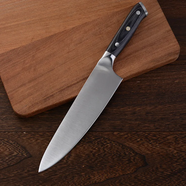 

8-дюймовый кухонный нож из высокоуглеродистой нержавеющей стали 8-дюймовые японские ножи шеф-повара для мяса 4116 немецкий стальной Овощной и...
