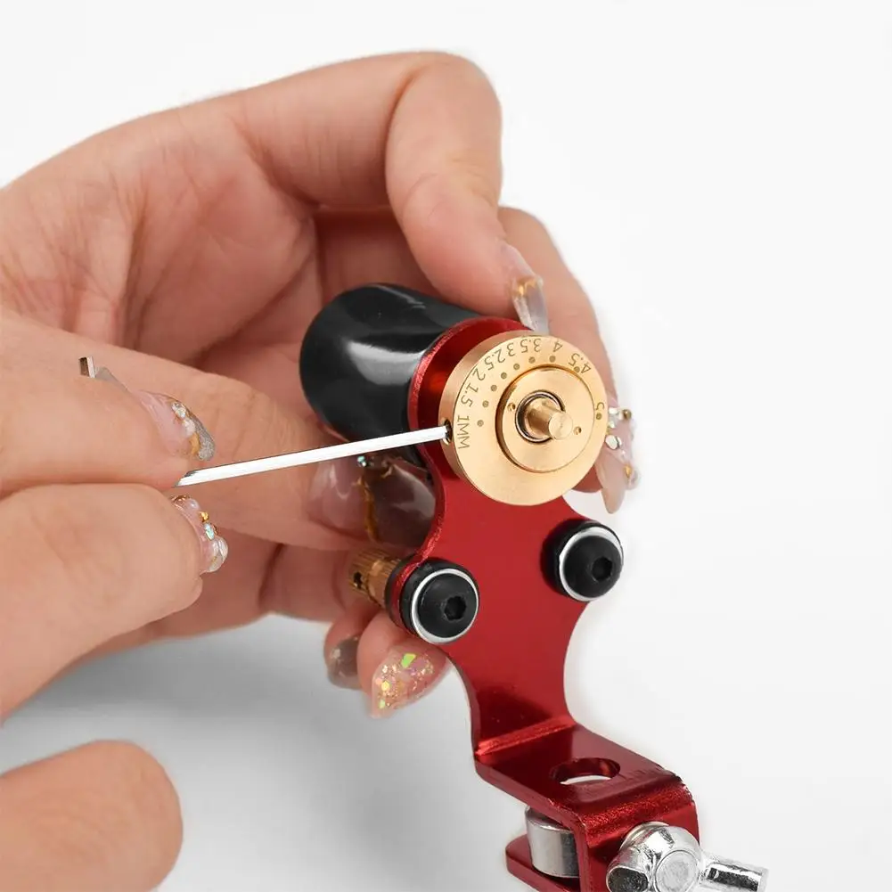 

2 Pcs/set Professional Golden Eccentric Wheel Adjustable Brass Wheel +1.5mm Inner Hexagon Tattoo Motor Accessories