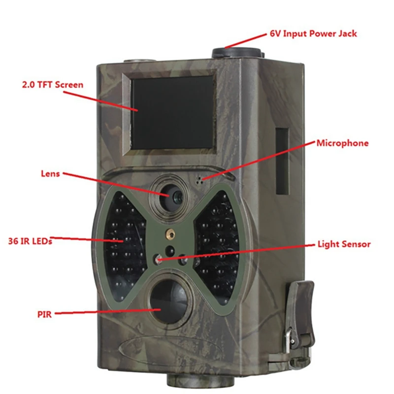 

HC-300A Hunting Camera Outdoor HD Waterproof Night Vision Infrared Camera for Field Detection Home Security