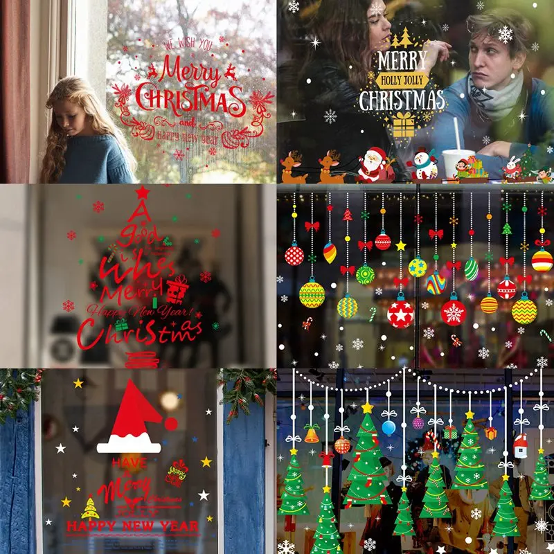 Наклейка на стену в виде Деда Мороза | Дом и сад