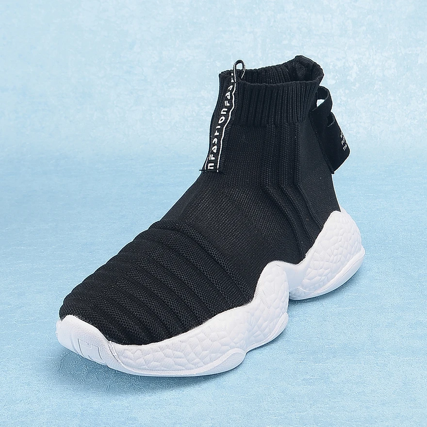 Высокие кроссовки Женские слипоны Дышащие Трикотажные Женская летняя