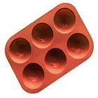Форма для выпечки, силиконовая, 6 полостей