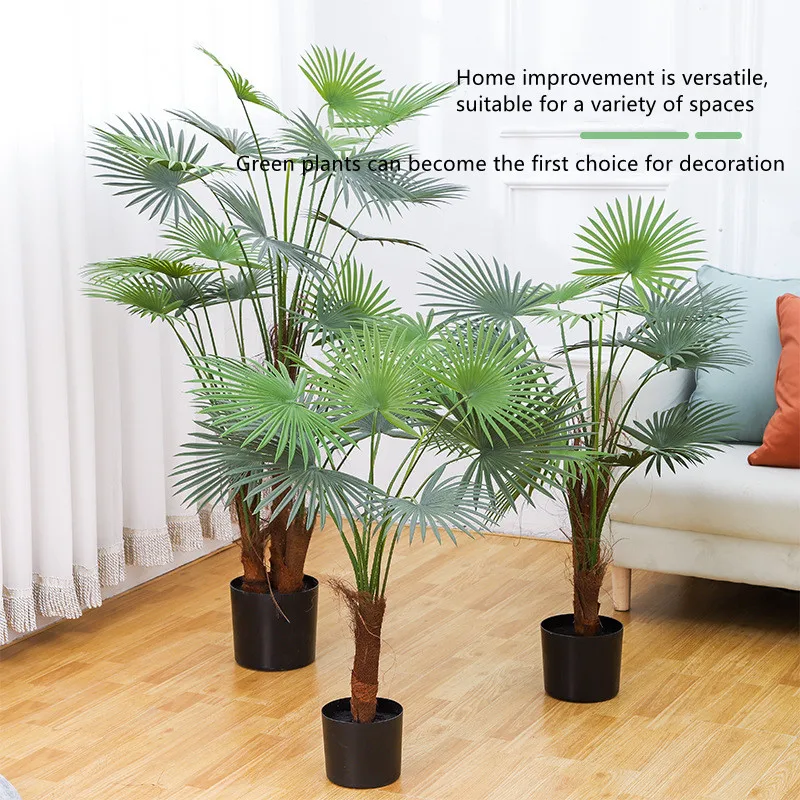 

New 150cm Artificial Anchovies Nordic Style Indoor and Outdoor Office Hotel Decoration Palm Tree Ground Green Plant Potted Plant