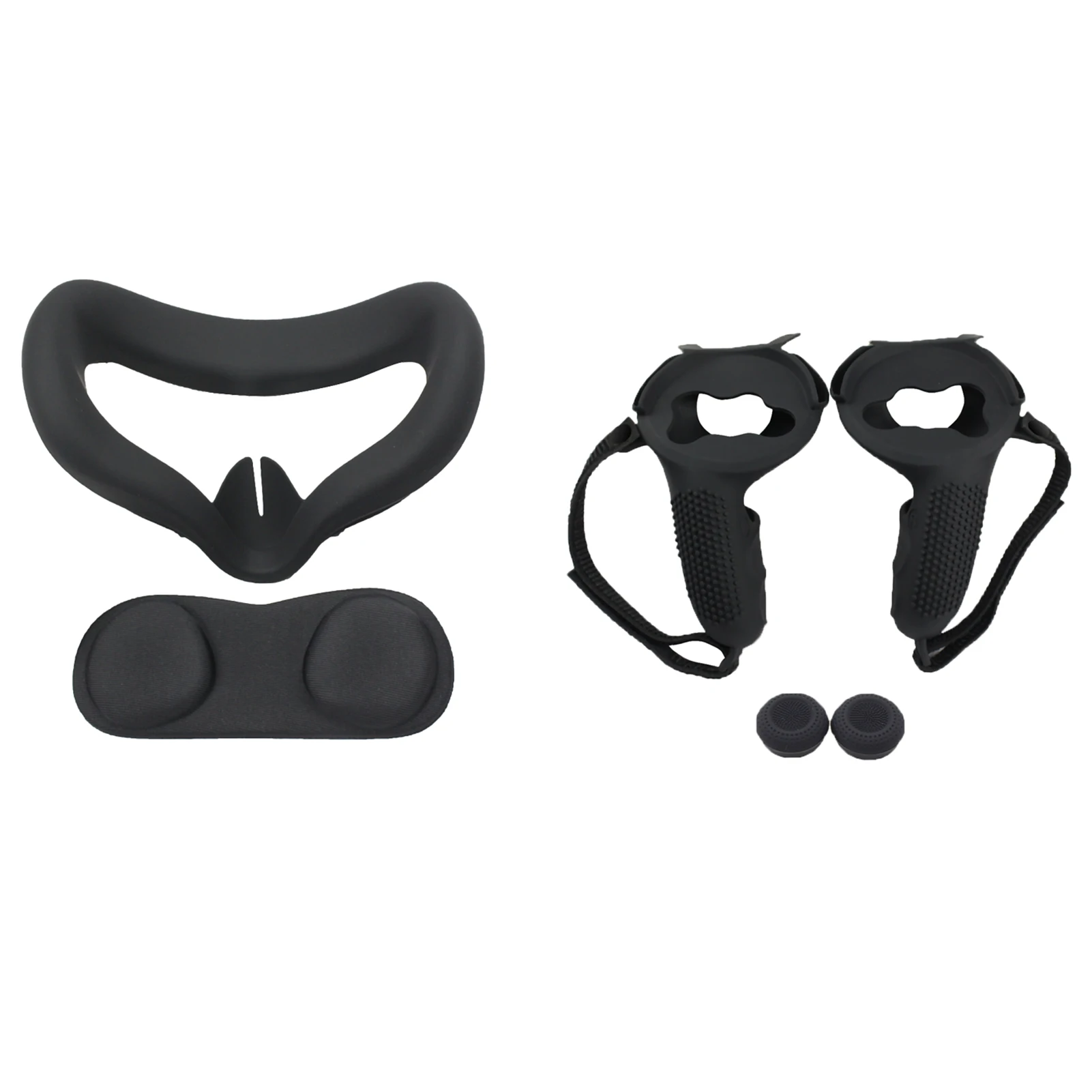 

Silicone Controller Grip Cover VR Facial Cushion Set Anti Sweat Rocker Cap Pad Gaming Soft Lens Washable For Oculus Quest 2