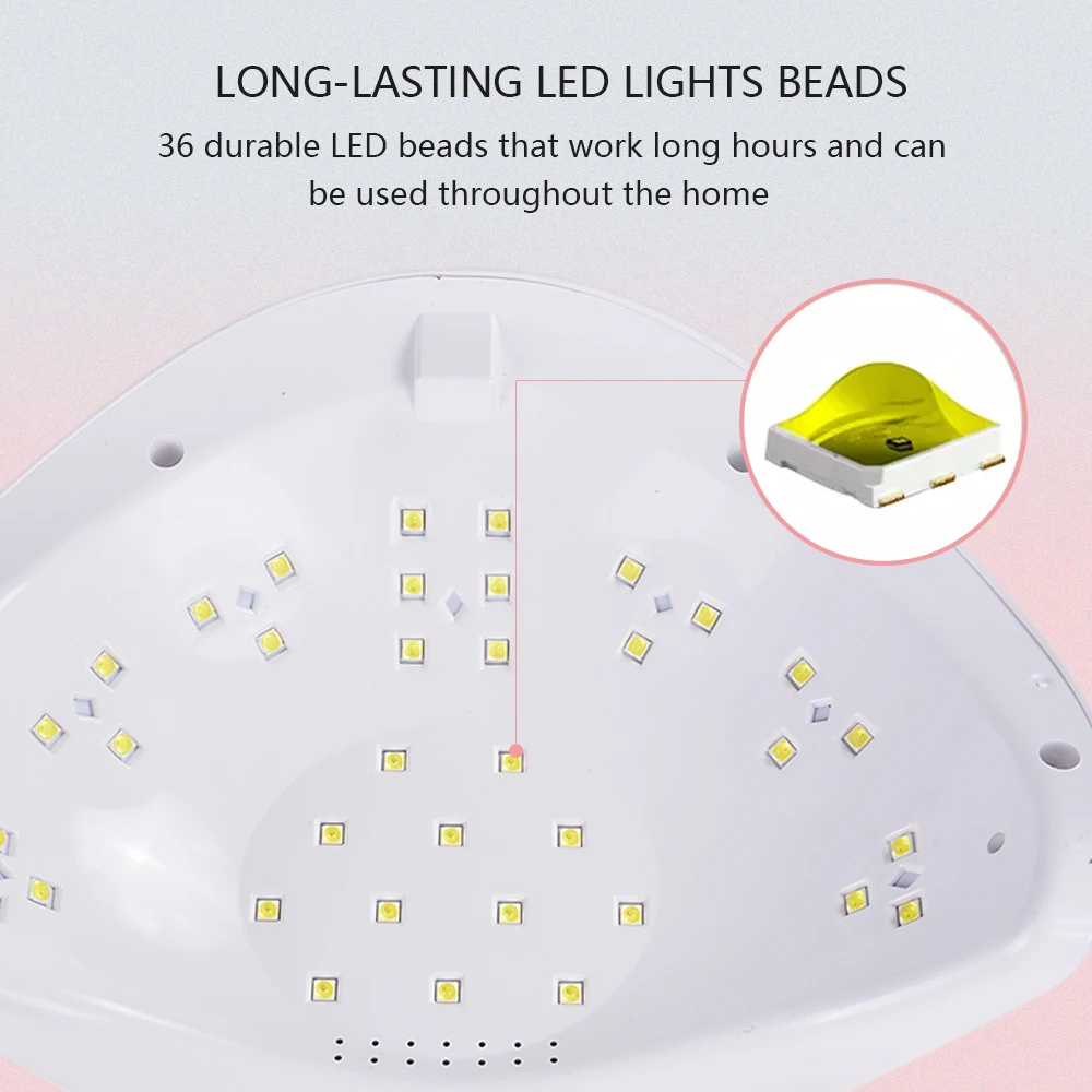 SUN5 Pro 72 Вт УФ-лампа светодиодный светильник для ногтей Сушилка всех гелей лак