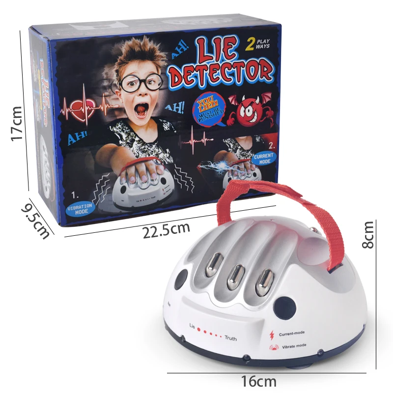 lie detector toy Новинка, электрошок, Молниеносная Реакция, игровой автомат, игрушка в подарок - Цвет: lie detector toy