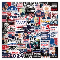 103050100pcs new trump 2024 us presidential election speech gift stickers walls snowboard laptop luggage fridge suitcase
