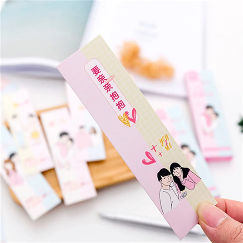 30 шт. милые закладки Kawaii Канцелярские карточки сообщения бумажные разделители