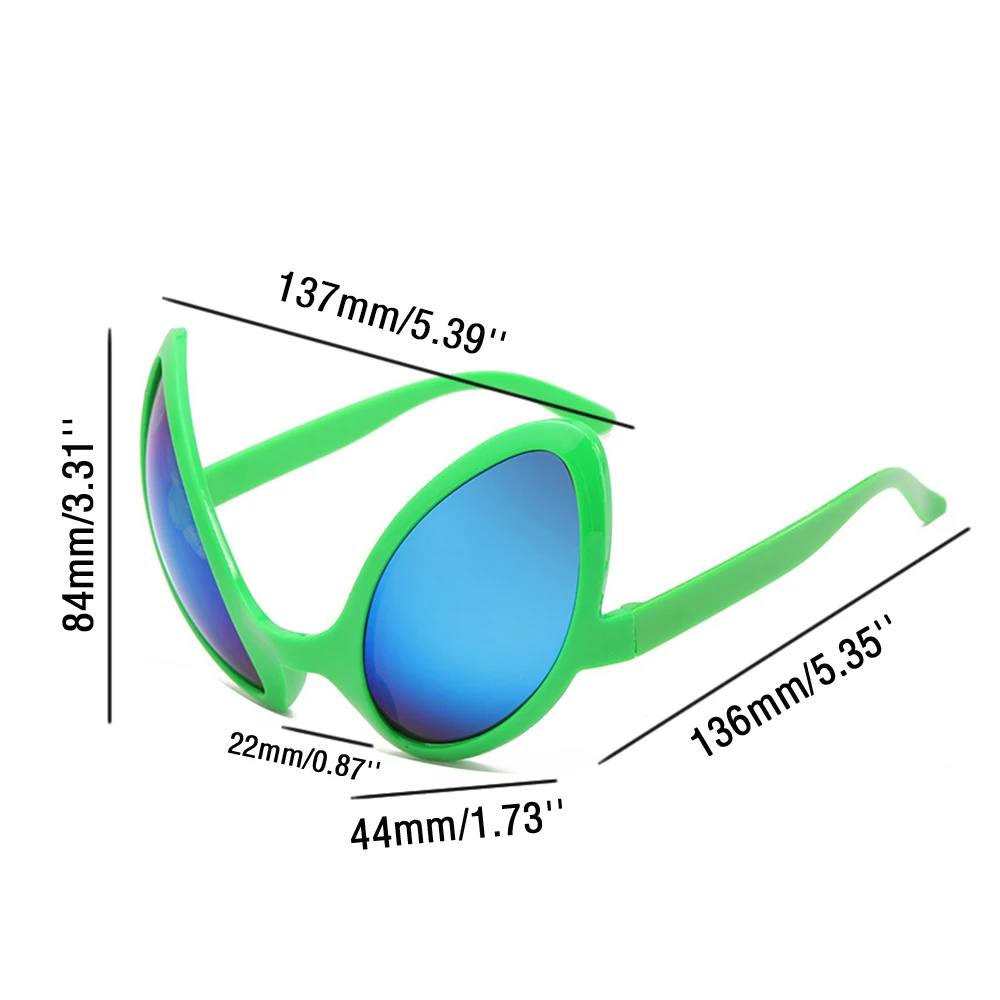 

2021 New Funny Aliens Costume Glasses Rainbow Lenses Et Sunglasses Halloween Party Props Favors For Adults And Kid Accessories