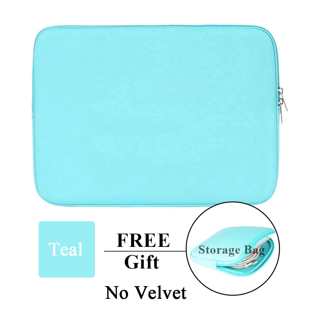 Teal No Velvet Кейс для ноутбука, планшета, чехол, сумка, 11 дюймов, 12 дюймов, 13 дюймов, 15 дюймов, 15,6 дюймов, для Macbook Pro, Air retina, 14 дюймов, для Xiaomi, huawei, hp, Dell - Цвет: Teal No Velvet