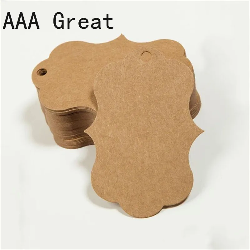 100 шт./лот крафт бумага бирки подарки сделай сам подвесная бирка цена Свадебный