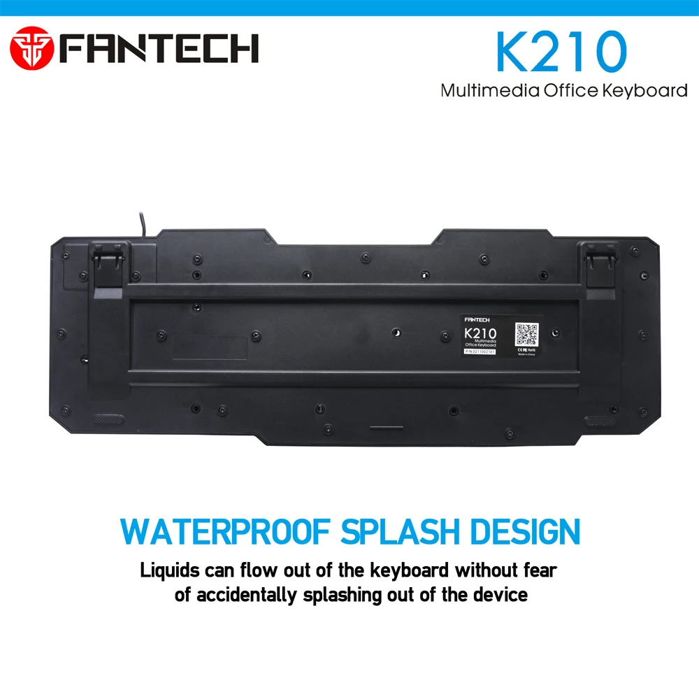 Fantech K210 многофункциональная клавиатура 114 ключей английская проводная USB Keybord для ежедневного использования офисный Keybord